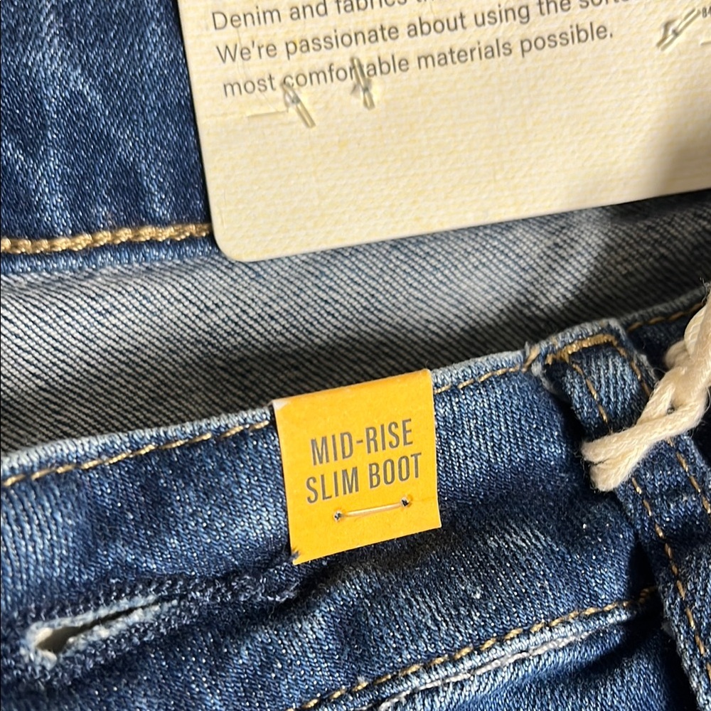 a.n.a Women's Medium Blue Wide Leg Jeans - Picture 4 of 5
